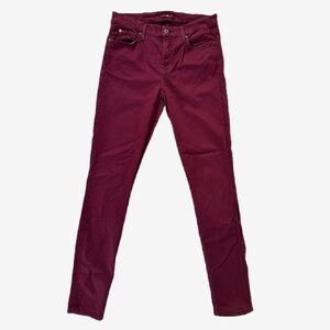 7 for all mankind burgundy jeans